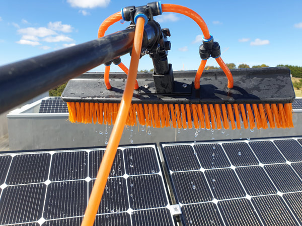 Cleaning solar panels in Adelaide Hills with Pure Water